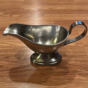 Vintage Stainless Steel Sauce Gravy Boat Serving ~ JAPAN Made & Stamped DJ